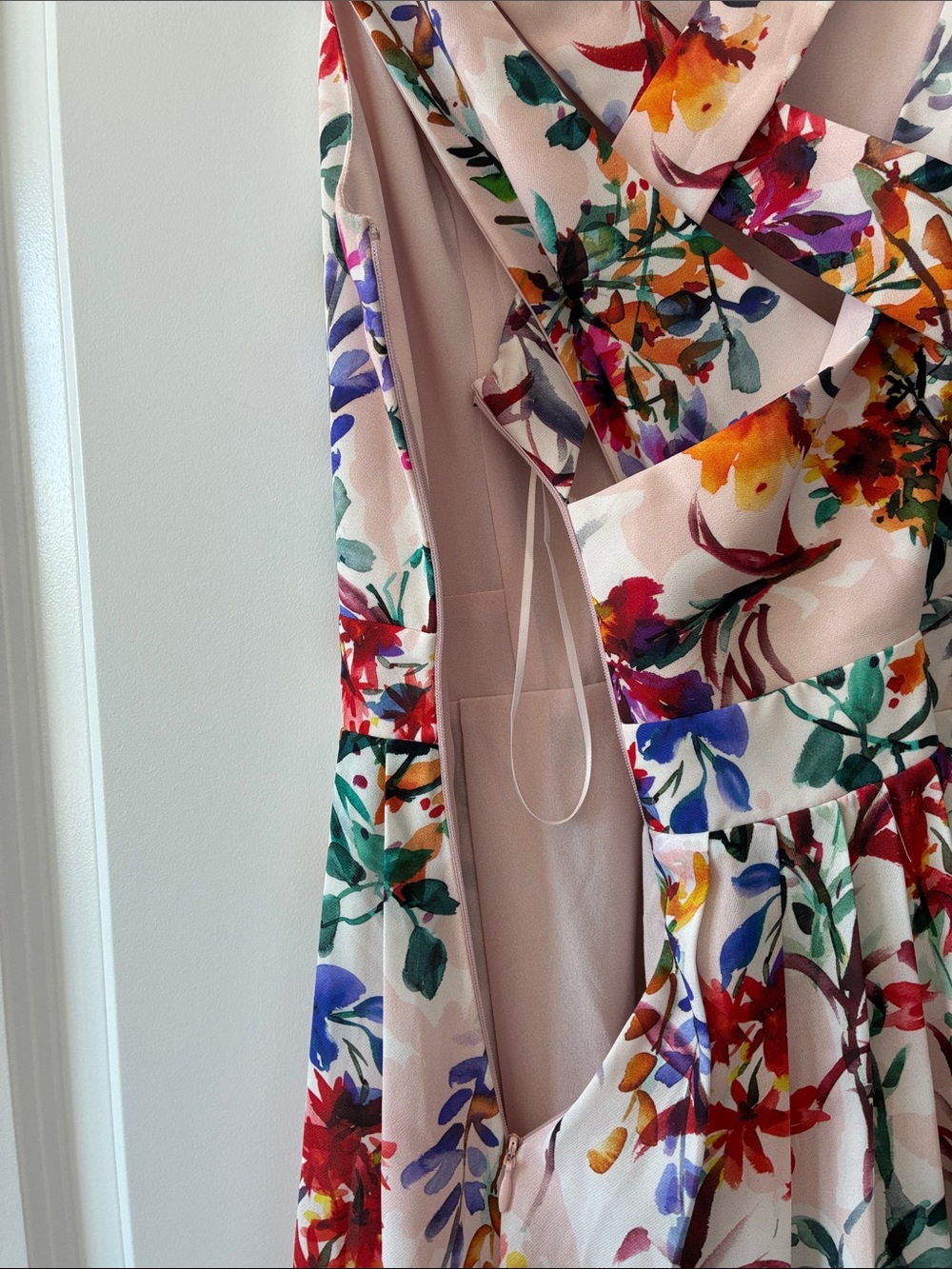 Adelyn Rae Size L Vanessa Woven Floral Printed Fit & Flare Dress - Picture 13 of 13